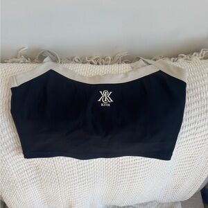 Kith Black and Cream Logo Top